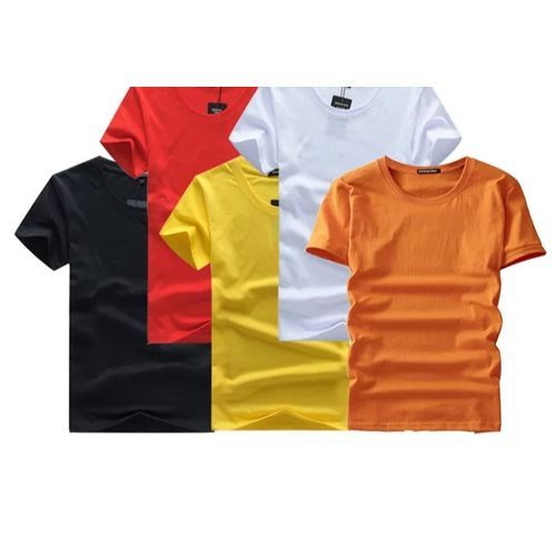 product_image_name-White Label-Short Sleeve T-Shirt - 5 Pieces - Multicolour-1