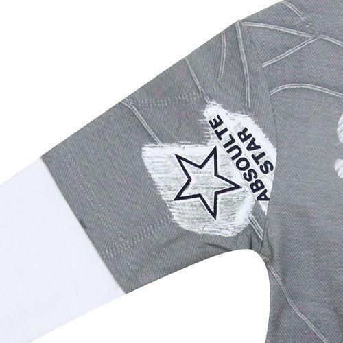 product_image_name-Fashion-Men's Spring Casual Slim Fit Floral Long Sleeve T Shirts Sweatshirts-Grey - Grey - XXL-3