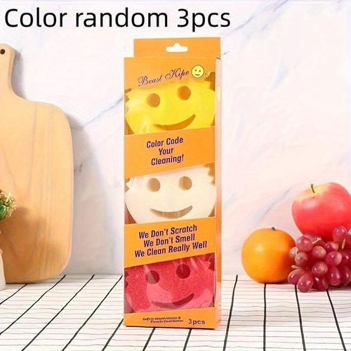 product_image_name-Generic-Daddy Scrub Mommy Dual-Sided Sponge Set Ergonomic, Scratch-Free Cleaning for Kitchen & Bathroom --1