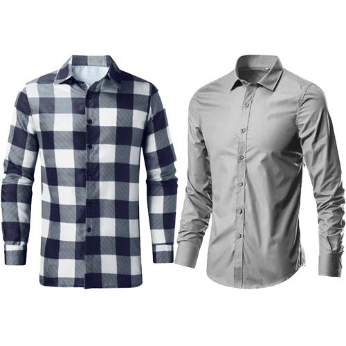 Shop White Label Set of Long Sleeve Shirts - 2 Pieces Multicolour