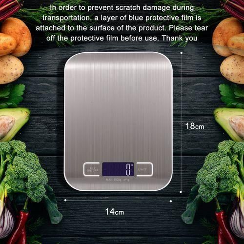Generic Rechargeable Kitchen Digital Food Scale 10KG/1g Measuring - image 2