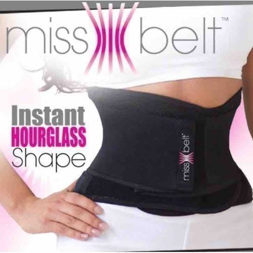 Shop Miss Belt Instant Hourglass Shape Waist Trainer - Black