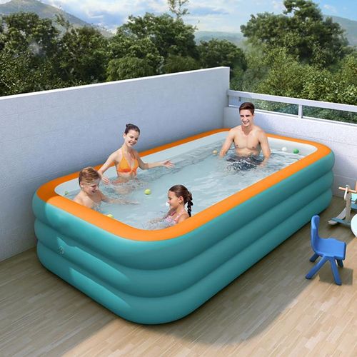 Generic Family Pool Inflatable Swimming Pool Inflatable Pool With Seats - 210 cm - image 3