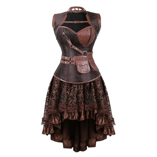 Shop Generic Women Steampunk Corset Dress Vintage Corset