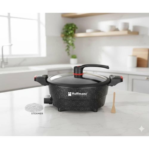 product_image_name-Hoffmans-Multifunctional Non-Stick Electric Pressure Cooker 8L - Black-2