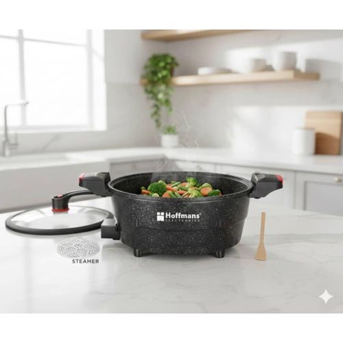 product_image_name-Hoffmans-Multifunctional Non-Stick Electric Pressure Cooker 8L - Black-3