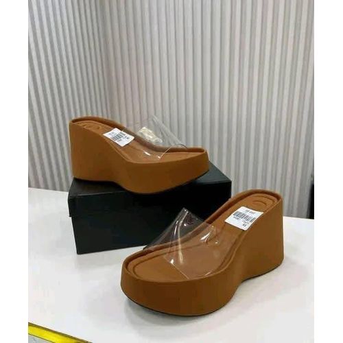 product_image_name-Generic-Women's Platform Heels Sandals - Brown-2