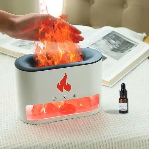 Generic Flame Aroma Diffuser & Humidifier – LED Fire Effect Essential Oil Diffuser - image 5