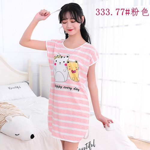 Shop Fashion Women's Pajamas Women's Cute Nightgown Milk Silk Home Dresses  Sleepwear Online