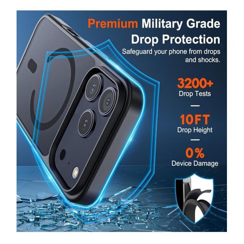 Generic iPhone 17 Pro Max  Magnetic  Phone Case Cover , Black, from USA - image 2