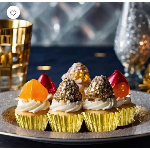 AD 44pcs Cupcake Foil or Linner for Baking - Gold