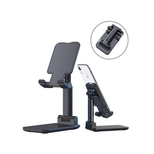 White Label Adjustable Desktop Phone Stand Holder - Black - image 2
