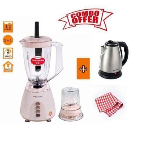 product_image_name-Binatone-QUALITY Unbreakable Blender - Pink + Free Kettle & 4 Pieces of Napkins-1