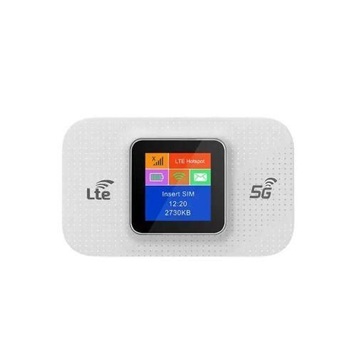 product_image_name-Generic-Universal Wireless Mobile WiFi Pro LTE CAT6 Router – Portable 4G/5G MiFi Hotspot with Display & Type-C Charging - White-1