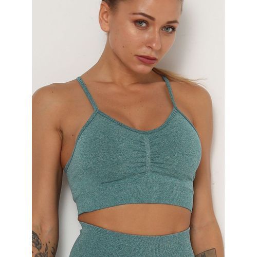 Shop Fashion Sports Tops Fitness Women Sport Female Sport Gym Top Padded  Gym Brassiere Online