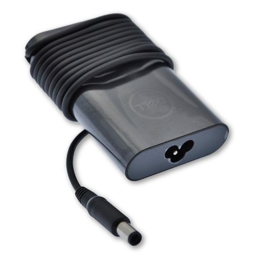 DELL 90w big pin laptop adapter and power cable - image 3