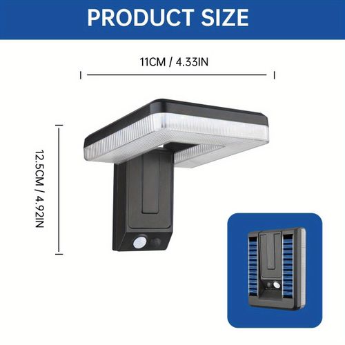Generic Solar-powered wall light, a 3-mode foldable safety lighting system suitable for driveway fencing and emergency backup lighting (with battery). - image 7