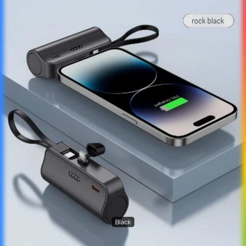 product_image_name-Generic-Powerful 1 Charge 10000mAh Original Power bank for IPhones and Type C Phones- Black -1