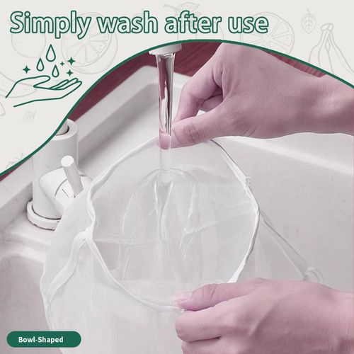 product_image_name-Generic-6PCS Cheese Cloths Bag For Straining, Nut Milk Bag - Reusable Straining Bags for Vegetable, Soy Milk, Dumpling Fillings,Squeeze Bags for Straining Oat Milk, Celery Juice Nut-7