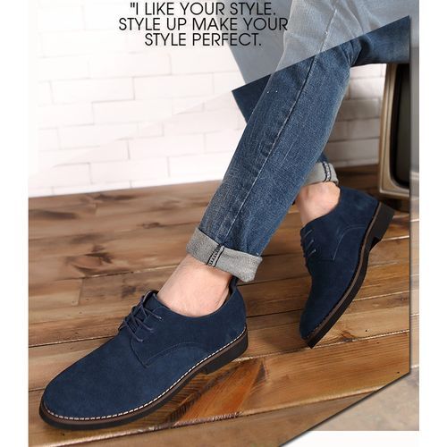 product_image_name-Fashion-Nubuck leather shoes British style suede leather business casual shoes - Blue - EU 43-2