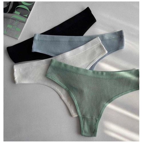 product_image_name-White Label-10 Pieces Of Ladies Cotton Panties Set - Multicolor -1