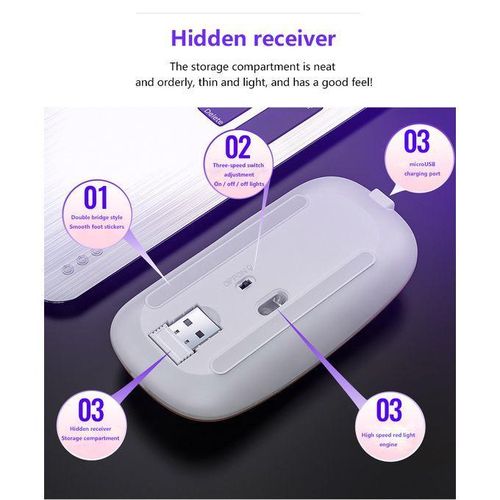 product_image_name-Generic-ZG Ultra-thin Wireless Mouse 2.4G Bluetooth Dual Mode Rechargeable Silver-4
