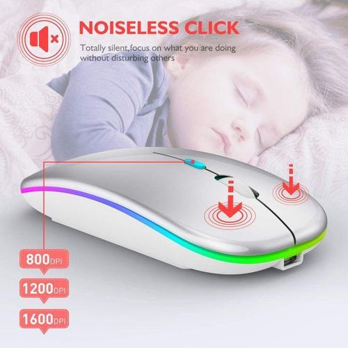 product_image_name-Generic-ZG Ultra-thin Wireless Mouse 2.4G Bluetooth Dual Mode Rechargeable Silver-7