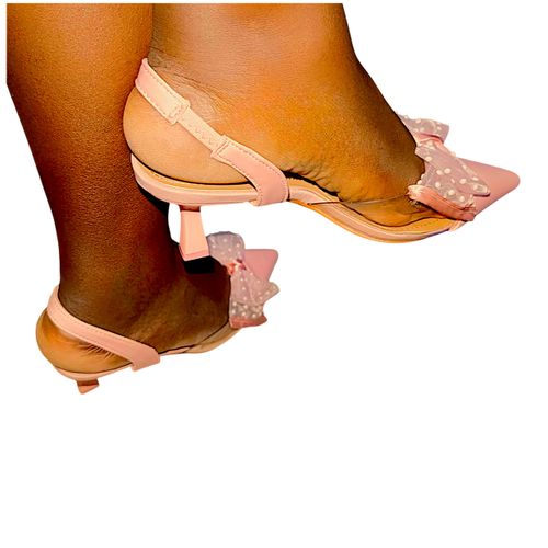 product_image_name-Generic-Women's low heel sandal-  Pink- size 38, 40-2