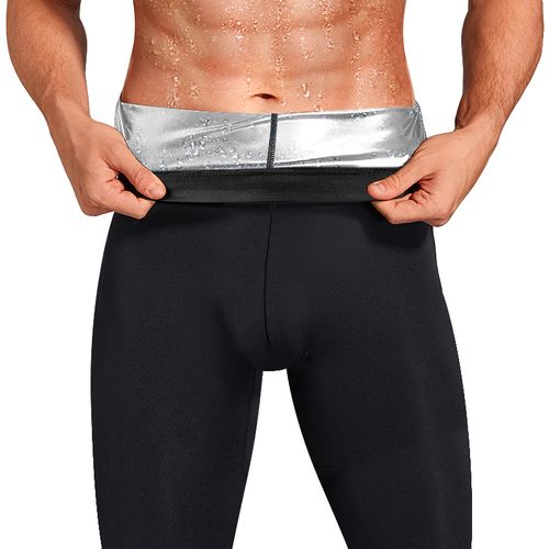 Shop Generic NINGMI Men Body Shaper Slimming Pants Man Sauna Pants Waist  Trainer Suana Shaperwear-black -sier inner Online