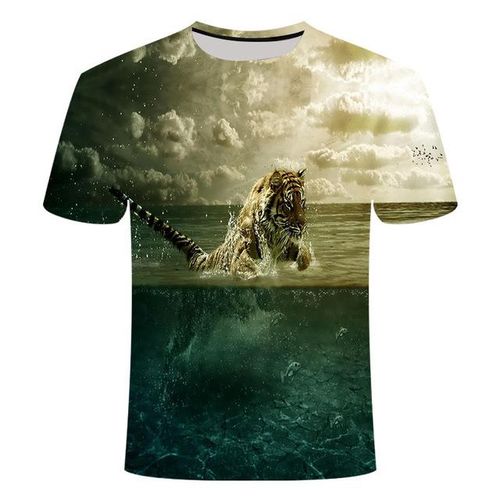 Cheap Mens T-Shirts For Men Fishing Graphic 3D Print Summer Tops