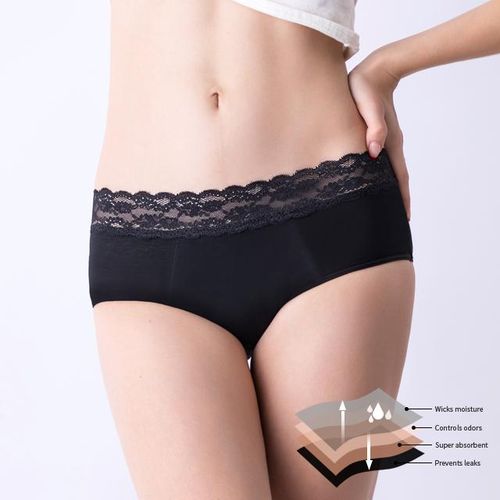 Shop Generic Absorbent 4 Layers Plus Size Menstrual Panty