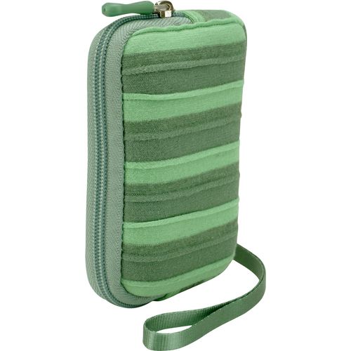 product_image_name-Case Logic-Neoprene zippered pockets w/wrist strap & screen protector, small, Jadeite (Green Stripes)-3