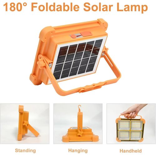 product_image_name-Generic-Solar LED Flood Light - IP66 Waterproof, 4-Panel, Solar/USB Rechargeable-6