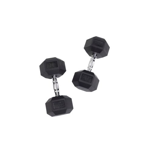 Body Solid Rubber Coated Hex Dumbbell Pair