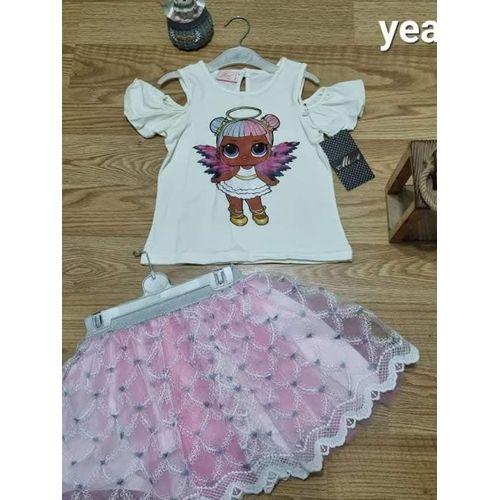 product_image_name-Generic-Beautiful 2 piece lol Causal wear - pink and white -1
