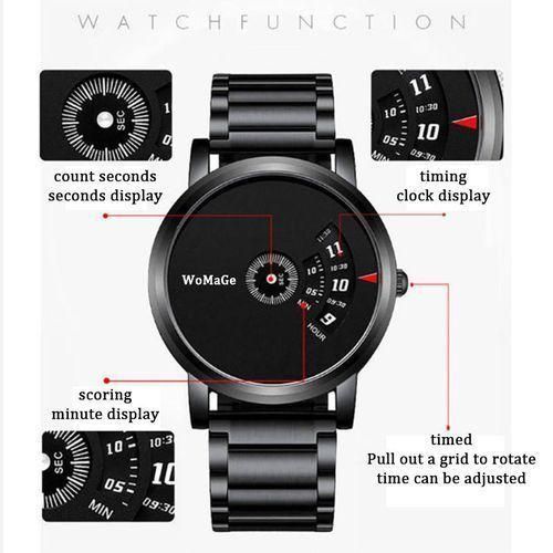product_image_name-Fashion-Men Casual Business Personality Watch - Black-4
