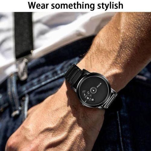 product_image_name-Fashion-Men Casual Business Personality Watch - Black-5