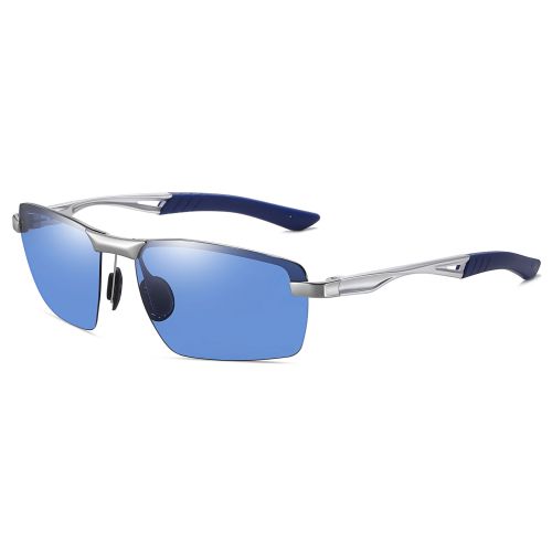 Half Borderless Polarized Sunglasses For Men (bright Black Frame Ice Blue  Sheet) - Uv400 Protective Retro Half Frame Sunglasses For Unisex Polarized  M | Fruugo NO