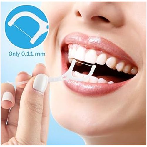 product_image_name-A byer-60pcs Professional Dental Floss - White-1