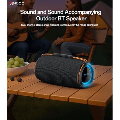 Yesido YSW38 30W RGB Wireless Bluetooth Speaker - Black - image 2