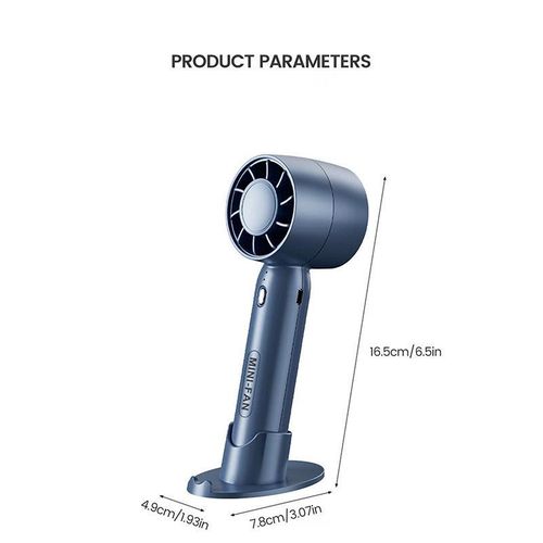 product_image_name-Generic-1pc Portable Mini Fan, Handheld USB Electric Fan-Three Gears Wind Quiet & Powerful, Small & Compact Perfect for Travel, Built-in Rechargeable Large Capacity Battery Provides Long Duration-4