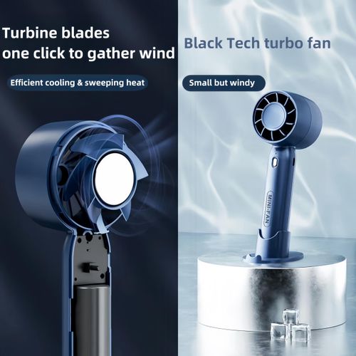 product_image_name-Generic-1pc Portable Mini Fan, Handheld USB Electric Fan-Three Gears Wind Quiet & Powerful, Small & Compact Perfect for Travel, Built-in Rechargeable Large Capacity Battery Provides Long Duration-5