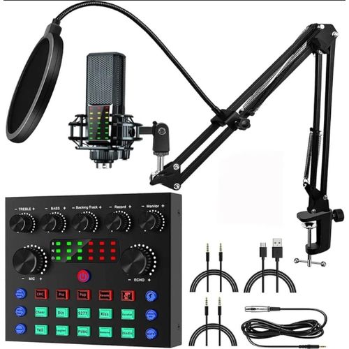 product_image_name-Generic-LGT 240 Condenser Microphone + V8S-X Sound Card Kit – Complete Studio Recording & Live Streaming Podcast Set-1