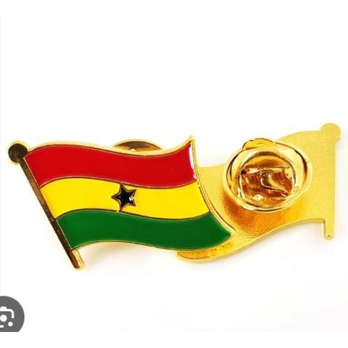 AD Ghana Flag Lapel Pin - Multicolour
