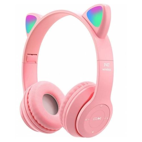product_image_name-Generic-Cat Ear Bluetooth Headphone with LED Light Smartphones – For Kids & Adults Catear Headset-2