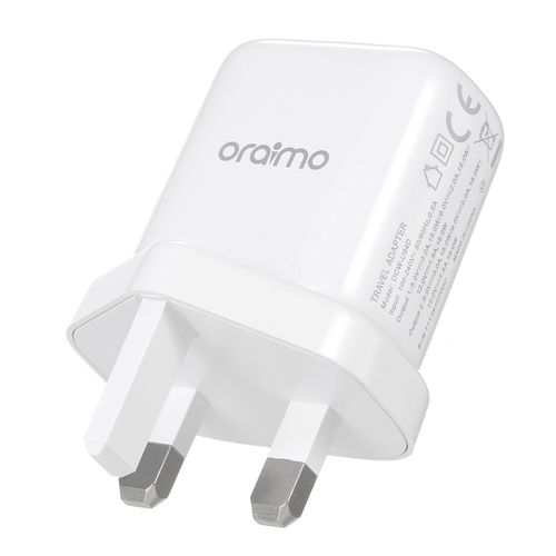 Oraimo OCW-U94D+M53 UK Type Charger Kit - White - image 3
