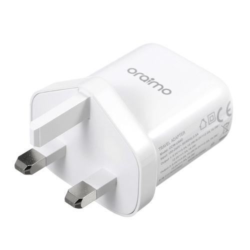 Oraimo OCW-U94D+M53 UK Type Charger Kit - White - image 4