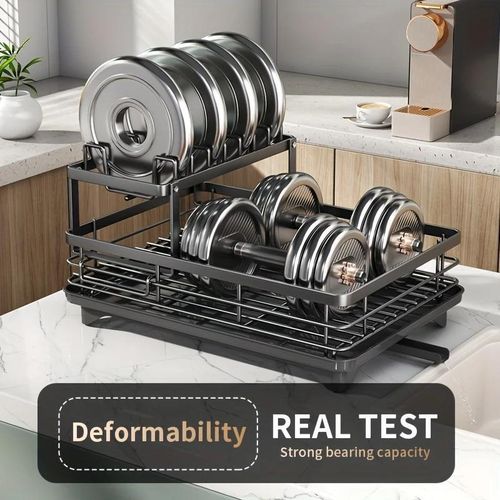 product_image_name-Generic-Dish rack, drain rack, tableware storage, multi-layer storage-4