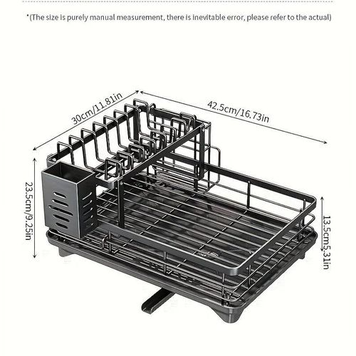 product_image_name-Generic-Dish rack, drain rack, tableware storage, multi-layer storage-8
