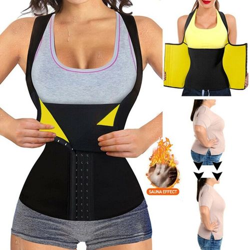 Shop Generic Women Neoprene Waist Trainer Corset Sweat Vest Weight Loss  Body Shaper Workout Tank Tops Faja Shapewear Sauna Slimming Belt Online